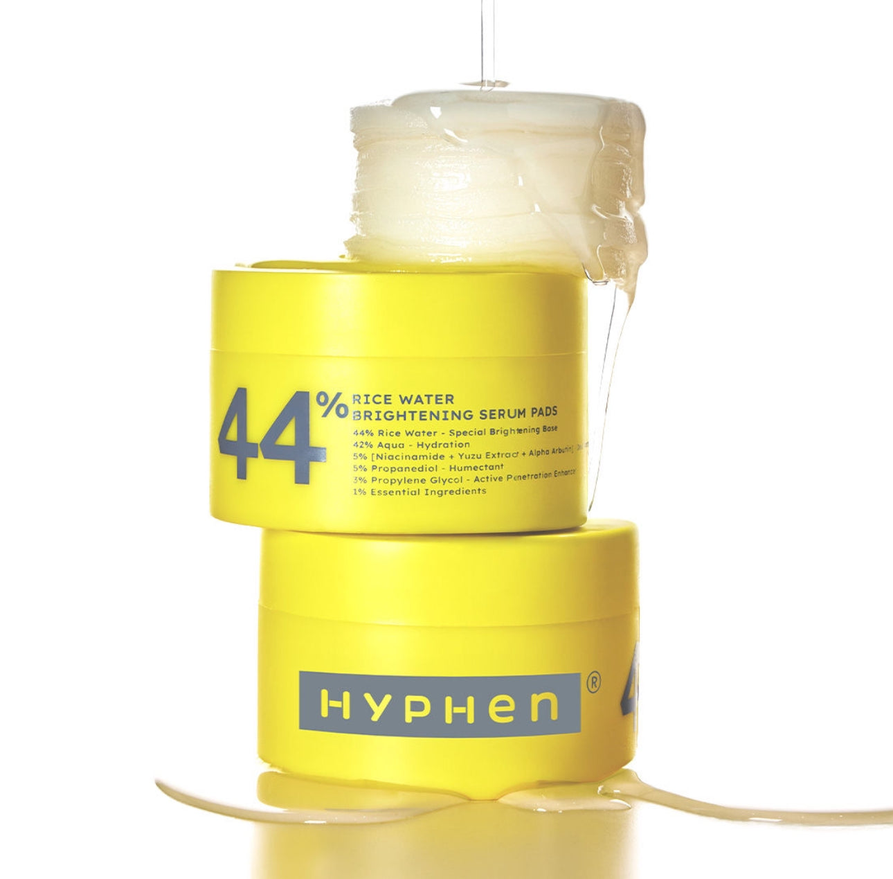 Hyphen 44% Rice Water Brightening Serum Pads - 50 pcs