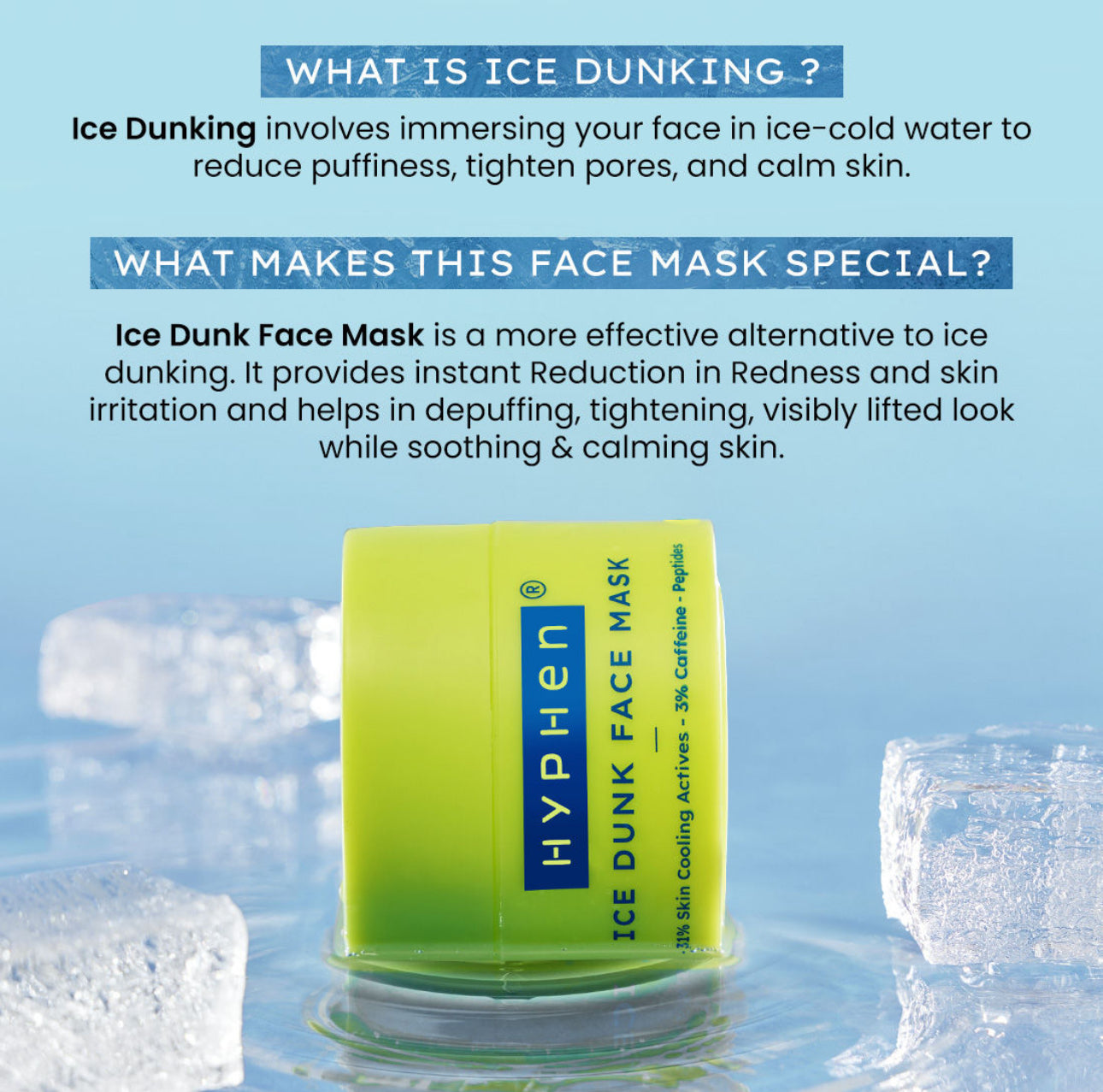 Hyphen Ice Dunk Cooling Face Mask - 50g