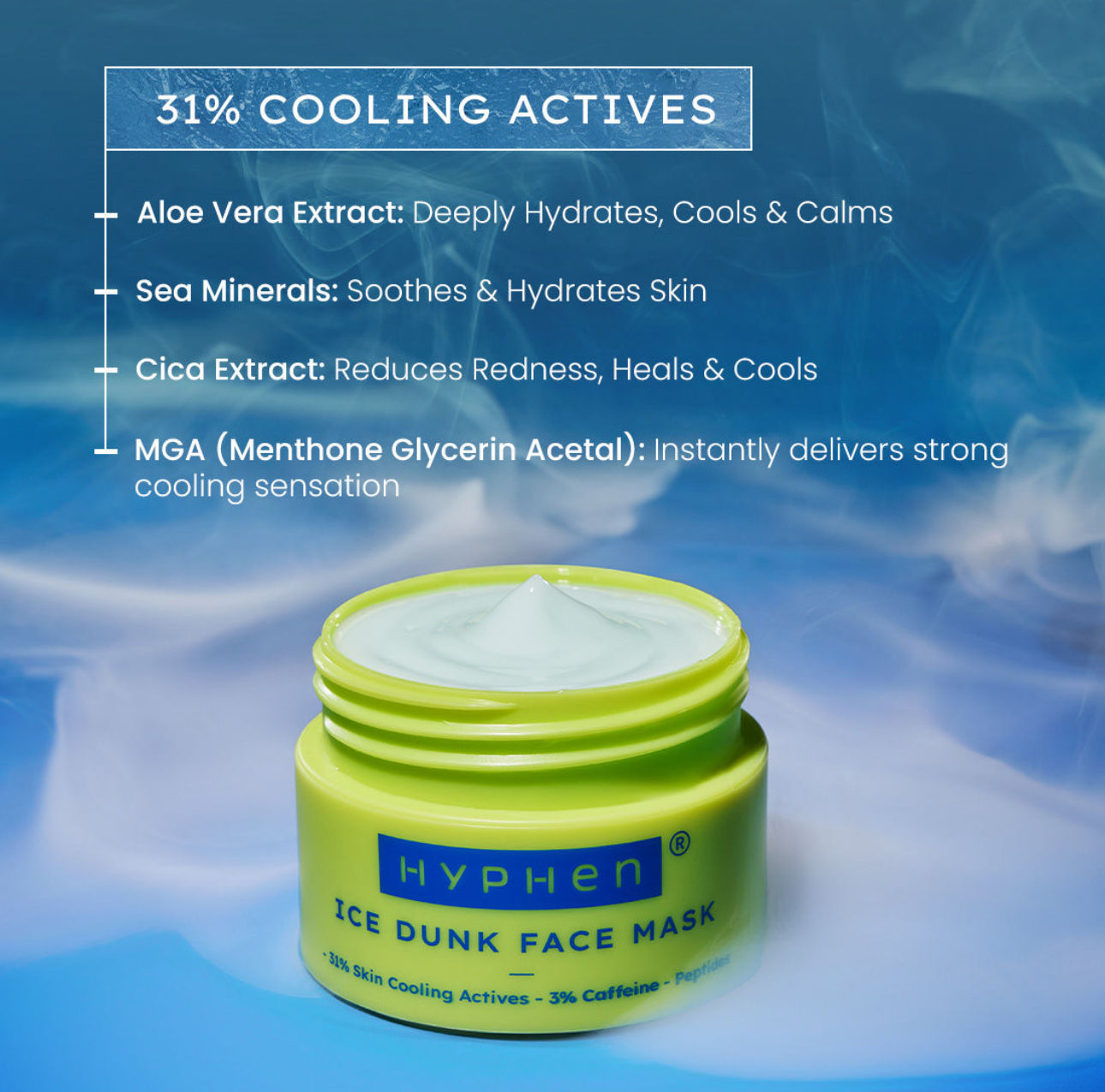 Hyphen Ice Dunk Cooling Face Mask - 50g