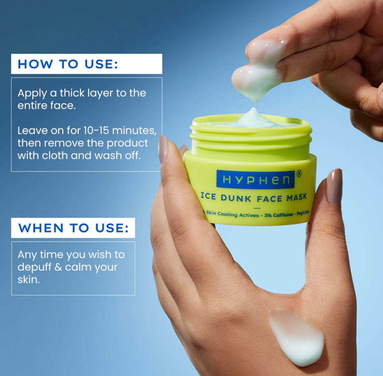 Hyphen Ice Dunk Cooling Face Mask - 50g
