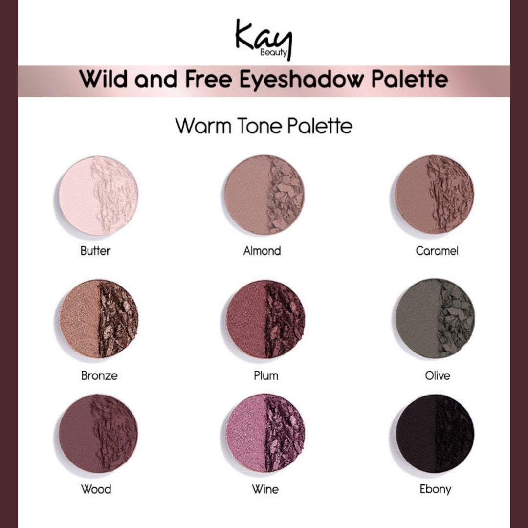 Kay by Katrina Beauty Eyeshadow Palette I 9-in-1 Palette I Unparalleled Pigmentation