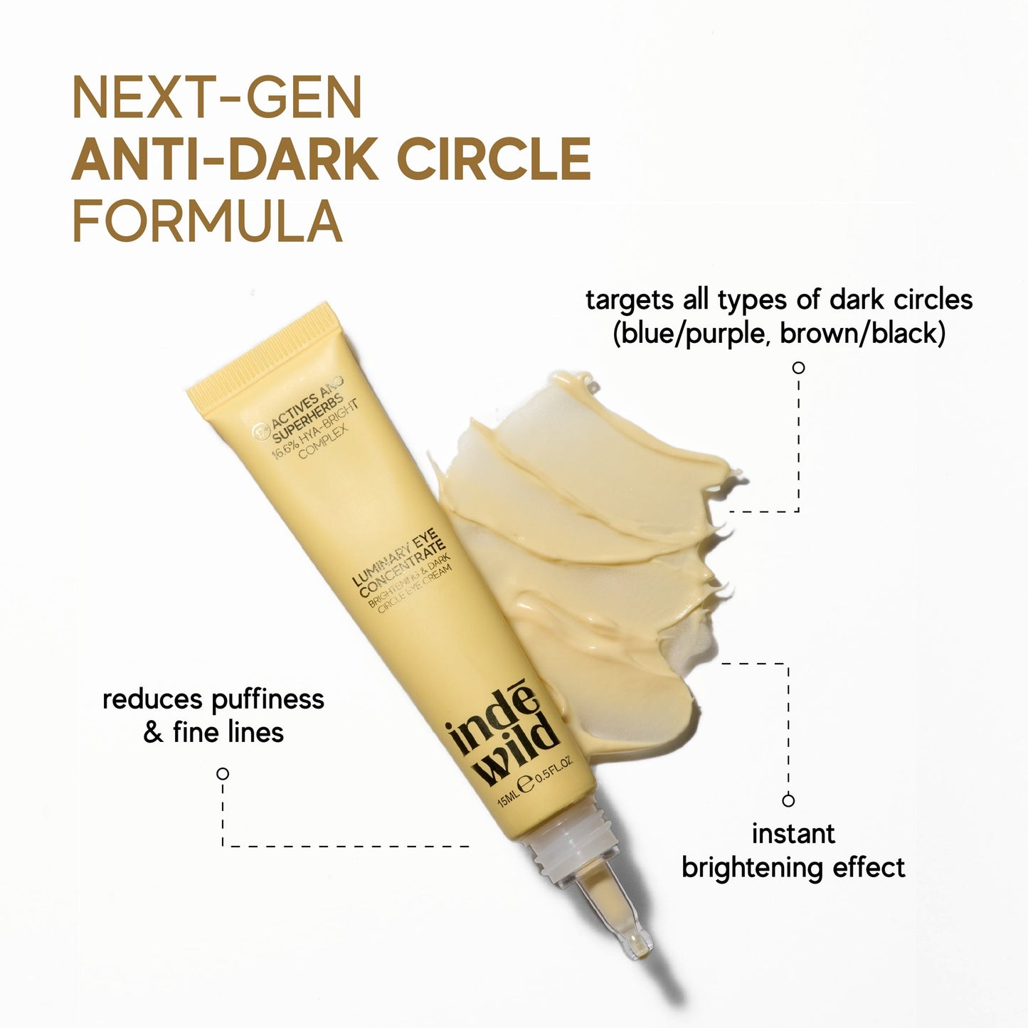 Inde Wild Luminary Eye Concentrate – Brightening, Hydrating & Puffiness-Reducing Eye Serum