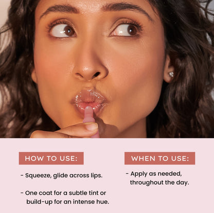 Hyphen Vitamin Infused Peptide Tinted Lip Balm [Brighten & Moisturise] - 10G