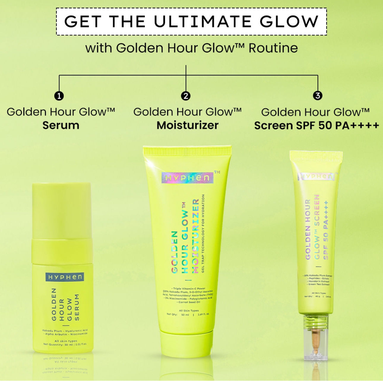 Hyphen Golden Hour Glow Sunscreen SPF 50 PA++++ - 75ML