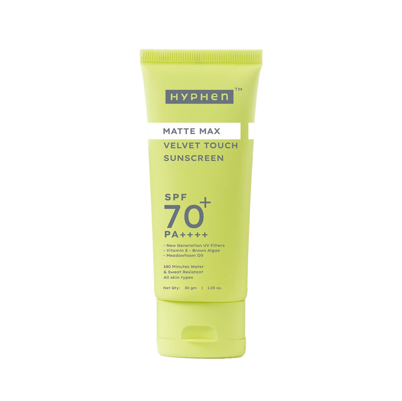 Hyphen Matte Max Velvet Touch Sunscreen SPF70+PA++++ - 30g