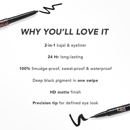 Kay by Katrina Intense Black 24H Kajal Eyeliner Duo