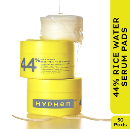 Hyphen 44% Rice Water Brightening Serum Pads - 50 pcs