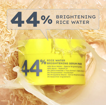 Hyphen 44% Rice Water Brightening Serum Pads - 50 pcs