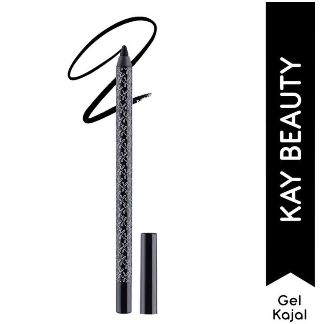 Kay by Katrina Smudgeproof Jet Black Gel Kajal - Onyx I Eyeliner