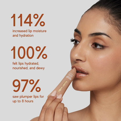 Inde Wild Dewy Lip Treatment Masala Chai hydrating nude lip elixir