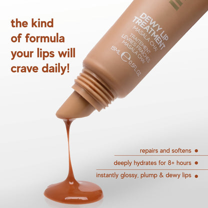 Inde Wild Dewy Lip Treatment Masala Chai hydrating nude lip elixir