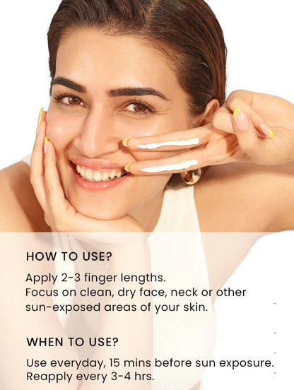 Hyphen All I Need Sunscreen SPF 50 PA++++ | UV Rays & Blue Light Protection & Moisturization - 50ML