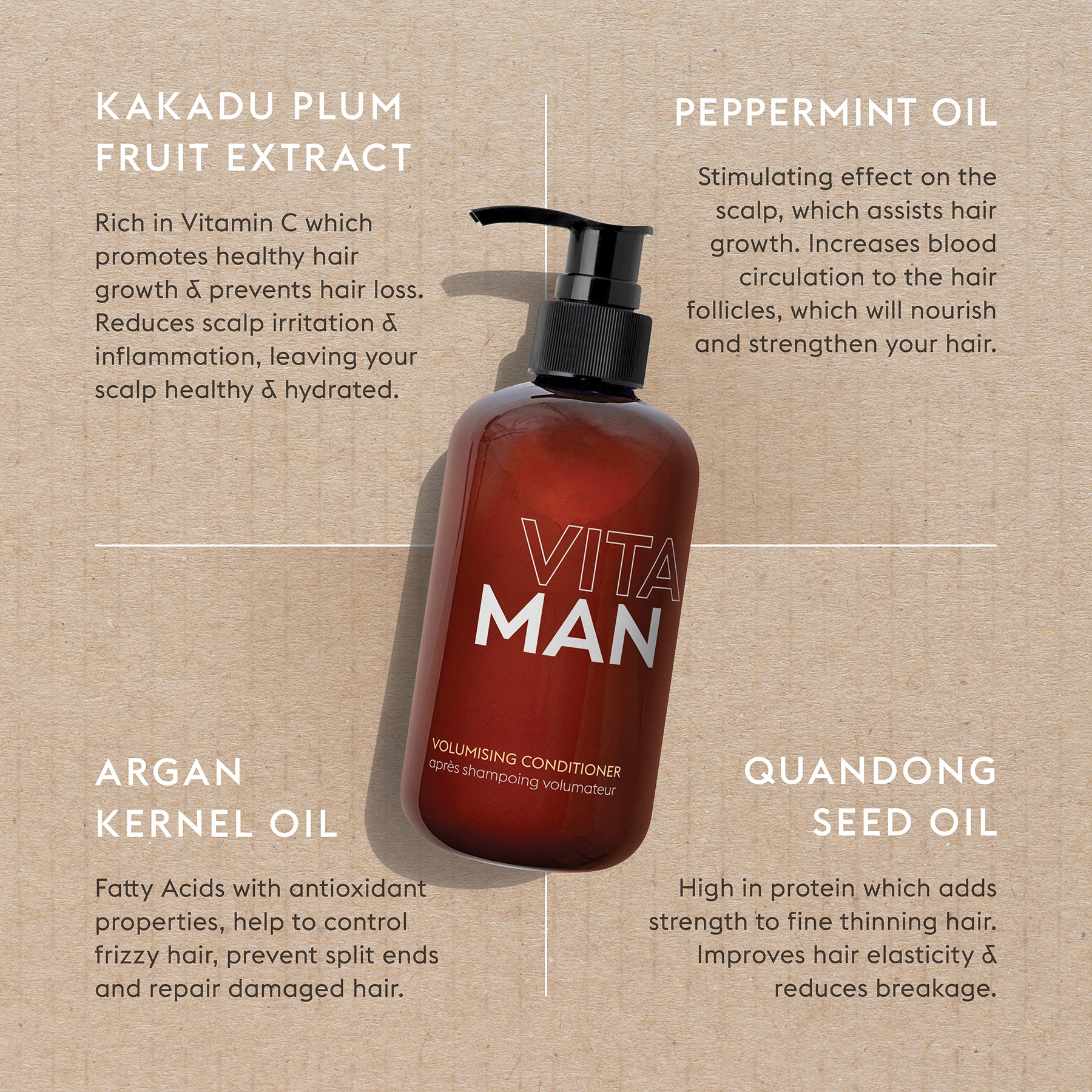 Lightweight volume conditioner for fine hair