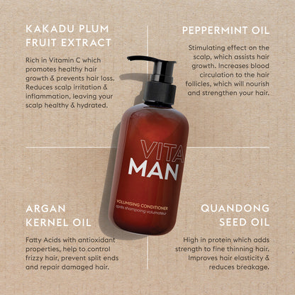Lightweight volume conditioner for fine hair