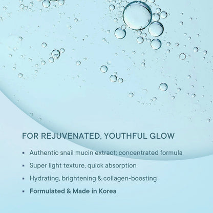 Quench Botanics 96% Snail Mucin Collagen Boost Serum with Niacinamide & Hyaluronic Acid - 30 ml